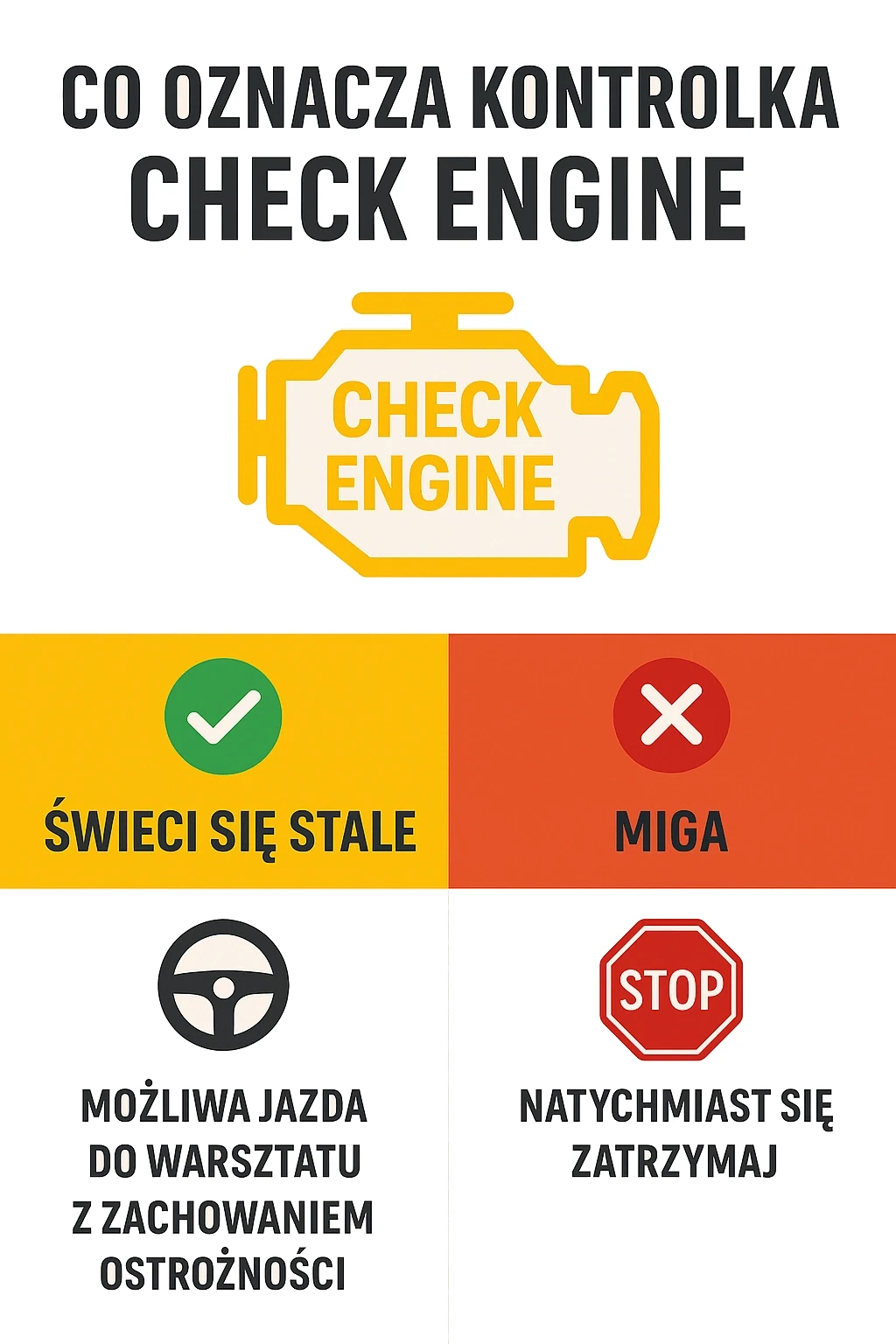 Que signifie le voyant Check Engine ?