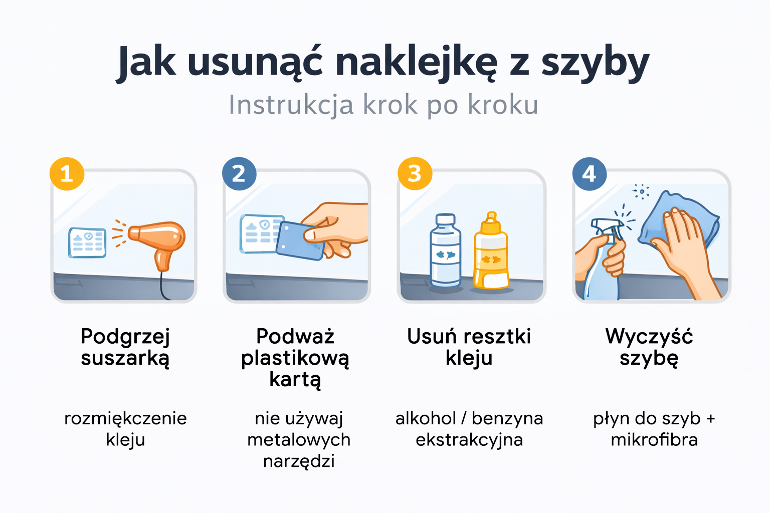 Comment enlever un autocollant d'une vitre