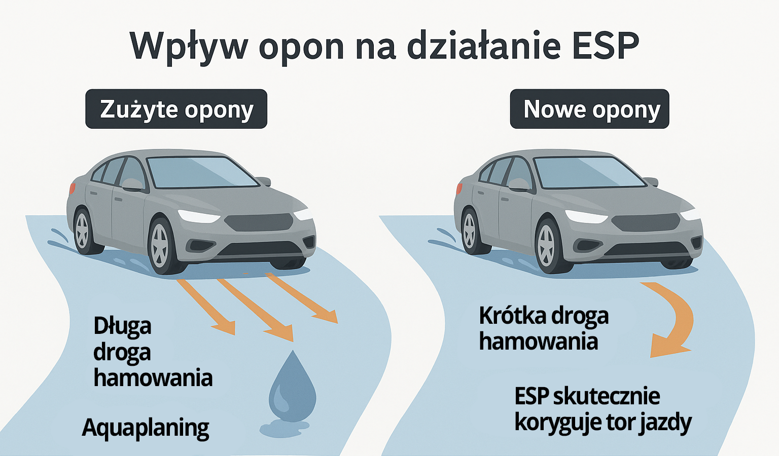 Wpływ opon na system ESP