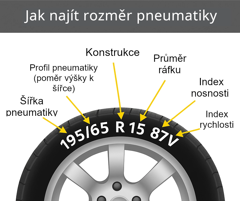 Rozměr pneumatiky – jak ho najít?