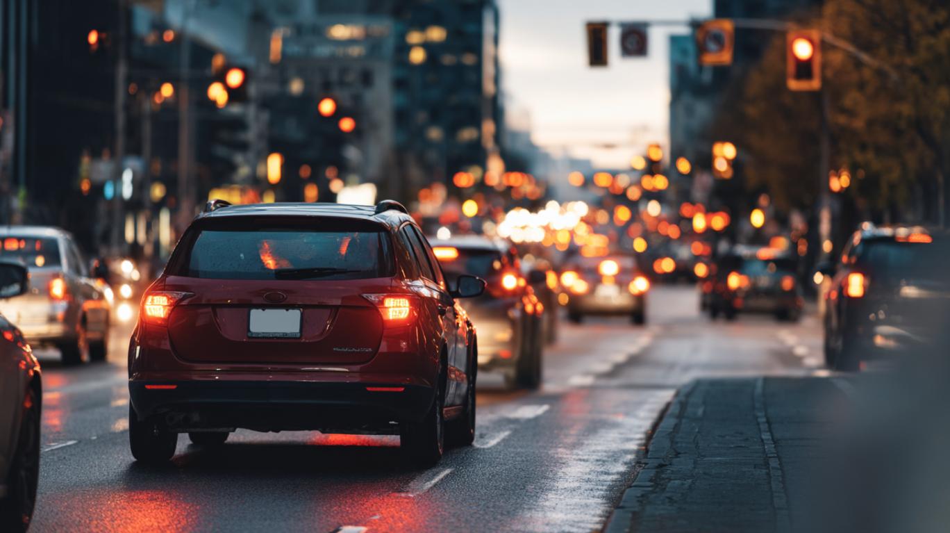 Samochody w ruchu miejskim