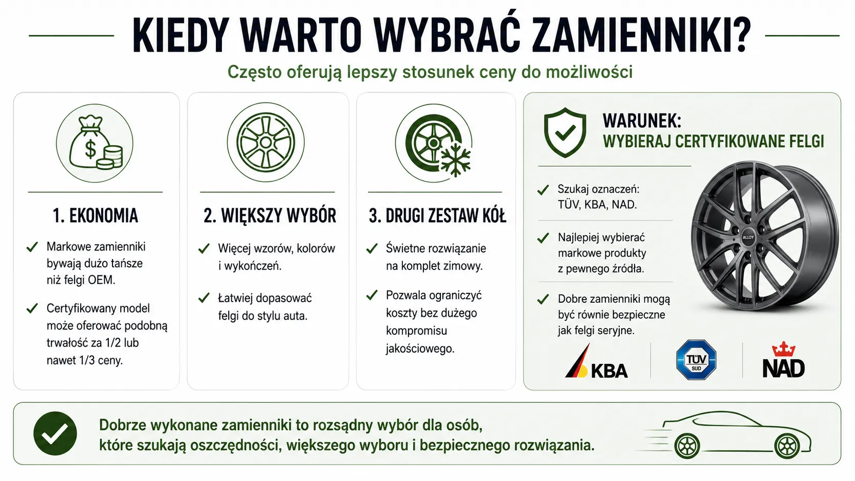 Kiedy warto wybrać zamienniki?
