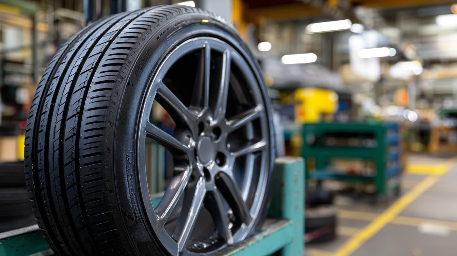 Opona samochodowa na feldze aluminiowej