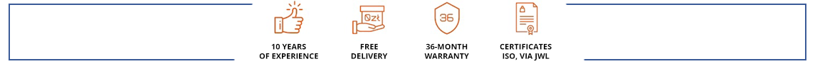 LadneFelgi.pl has over 10 years of experience, free delivery, warranty and certificates for the products sold.