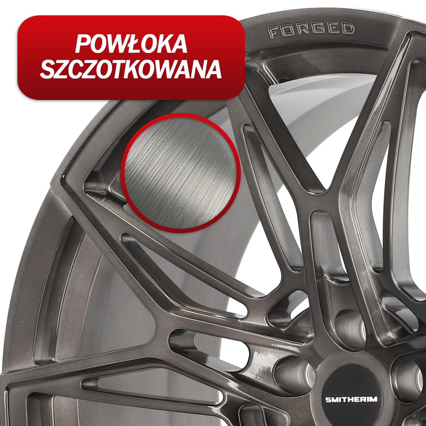 Felgi Smitherim - Powłoka szczotkowana