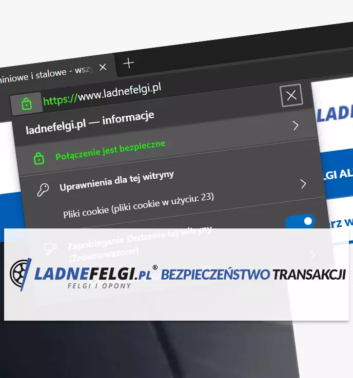 LadneFelgi.pl - seguridad de transacciones
