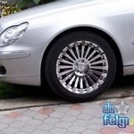 Felgi chromowane na aucie Mercedes S-Klasse zdj. 2 | LadneFelgi.pl