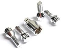 Bulloni di sicurezza per cerchi in alluminio M12x1,25 / 28mm / cono / cromato / K17/19