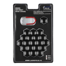 Piulițe de blocare pentru jante din aluminiu M12x1.5 / închise / negre / K23