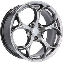 4x alu disky 17 zapadajú do ALFA ROMEO 159 Brera Giulia Giulietta Stelvio JEEP Renegade - L1664 (YF5707)