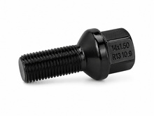 Fixing screw M14x1.5 / 28mm / sphere / black / K17