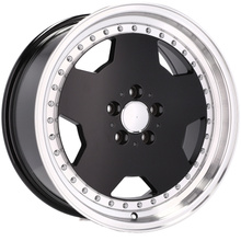 4x alu disky 17 zapadajú do MERCEDES W124 W126 SEC SEL 190 W201 W202 W140 Rant Čierne - B5852 (BY1781)